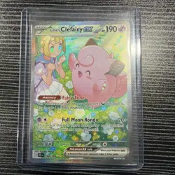 Lillie's Clefairy ex 184/159 Pokemon TCG SV09: Journey Together NM - Image 1
