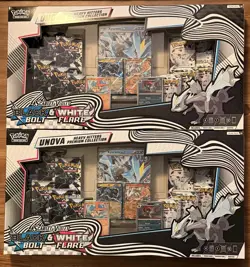 Pokemon Unova Heavy Hitters Premium Collection Black Bolt White Flare - Lot of 2 - Image 1