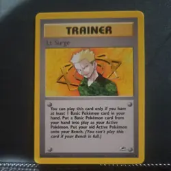 Lt. Surge 101/132 - Pokemon TCG Gym Heroes Unlimited Rare Card WOTC NM/VLP - Image 1