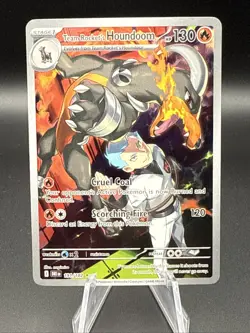 Team Rocket’s Houndoom 191/182 Pokemon Destined Rivals Illustration Rare NM - Image 1