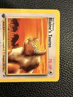 Pokemon Card Blaine's Tauros 64/132 Gym Heroes - NM 1st Edition - Image 2