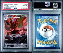 2023 Pokemon Scizor 205/197 EN-SV Obsidian Flames PSA 8 NM-MT - Image 3