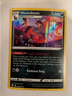 Houndoom 096/163 Battle Styles Pokemon Holo Foil Nice! - Image 1