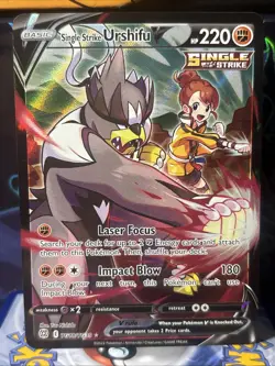 Single Strike Urshifu V TG18/TG30 Pokemon Brilliant Stars Ultra Rare - Image 1