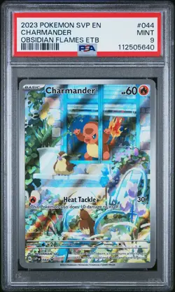 2023 Pokemon Charmander #044 Obsidian Flames ETB SV Promo (SVP) PSA 9 Mint - Image 1