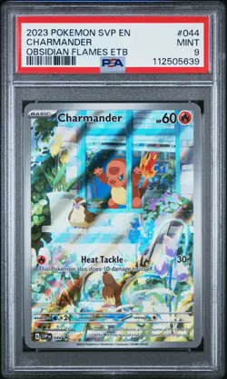 2023 Pokemon Charmander #044 Obsidian Flames ETB SV Promo (SVP) PSA 9 Mint - Image 1