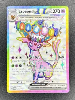 Espeon ex SVP 175 Black Star Promo Prismatiic Evolutions Pokemon NM - A2 - Image 1