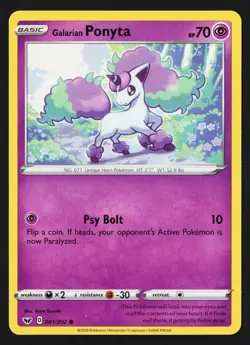 Galarian Ponyta 081/202 Sword & Shield 2020 - Pokemon TCG - Image 1
