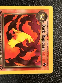 Dark Rapidash 44/82 Team Rocket Pokemon Vintage Non Holo NM - Image 2