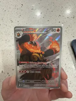 Emboar 098/086 - White Flare Illustration Rare English Pokemon TCG NM/Mint - Image 1