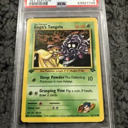 2000 Pokemon Gym Heroes 1st Edition Erika's Tangela 79/132 PSA 9 Mint - Image 2