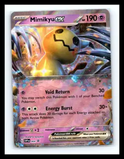 💥 Pokemon TCG Mimikyu EX SV Black Star Promos SVP # 004 Holo Promo - Image 1