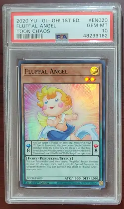Yu-Gi-Oh! Fluffal Angel Toon Chaos 1st Edition TOCH-EN020 PSA 10 Gem Mint - Image 1