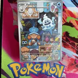 Pokemon TCG Paradox Rift 190/182 Vanillish Illustration Rare Stamped Promo - Image 1
