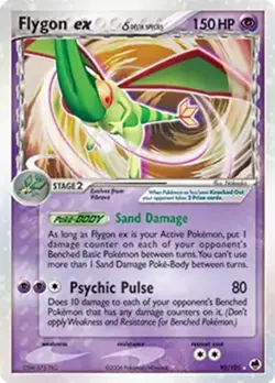 Flygon ex (Delta Species) - 92/101 - Pokemon Dragon Frontiers Ultra Rare LP - Image 1