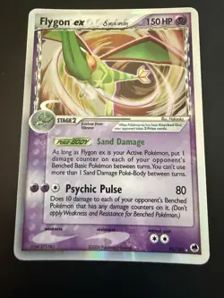 Pokemon TCG Dragon Frontiers Holo Ultra Rare Card Flygon EX Delta Species 92/101 - Image 1