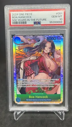 2024 One Piece English Boa Hancock SR OP07-051 500 Years in the Future PSA 10 - Image 1