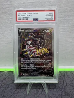 Pokemon 2022 Giratina V 186/196 Alt Art Lost Origin GEM MINT PSA 10 - Image 1