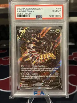 Pokemon 2022 Giratina V 186/196 Alt Art Lost Origin GEM MINT PSA 10 - Image 1