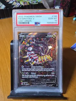 Pokemon 2022 Giratina V 186/196 Alt Art Lost Origin GEM MINT PSA 10 - Image 1