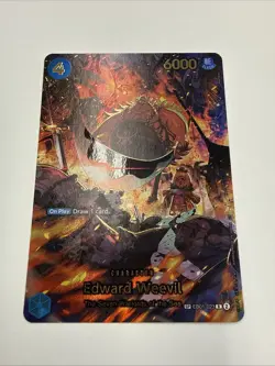 Edward Weevil SP R EB01-023 THE AZURE SEA'S SEVEN ONE PIECE Card ENGLISH OP14 - Image 1