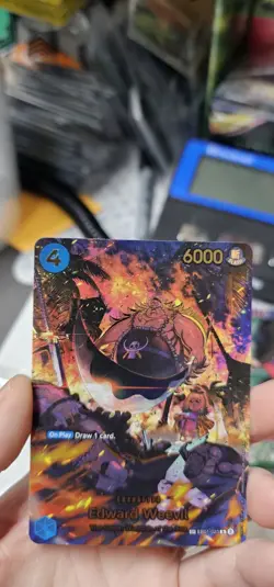 Edward Weevil SP R EB01-023 THE AZURE SEA'S SEVEN ONE PIECE Card ENGLISH OP14 - Image 5
