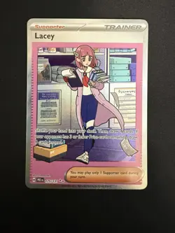 Pokemon TCG Lacey 175/131 Prismatic Evolutions SIR Trainer Holo SV - Image 1