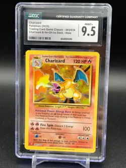 Charizard 003/034 Trading Card Game Classic Holo CGC 9.5 MINT - Image 1