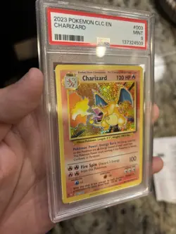 Pokemon Charizard 003/034 Trading Card Game Classic PSA 9 Mint Holo 2023 - Image 1
