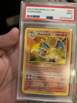 Pokemon Charizard 003/034 Trading Card Game Classic PSA 9 Mint Holo 2023 - Image 2