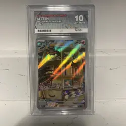 ACE 10 Litten 167/162 Illustration Rare Temporal Forces Pokemon Card - Image 1