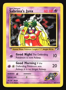 Sabrina's Jynx 59/132 Gym Heroes Uncommon Pokemon Card - Image 1