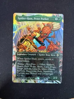 Spider-Ham, Peter Porker (BORDERLESS) Marvel Spider-Man - Magic (MTG) - Image 1