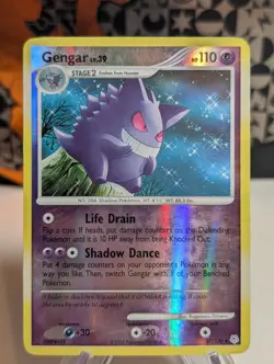 Pokemon Gengar Reverse Holo Rare Card Diamond and Pearl 27/130 - LP - Image 1
