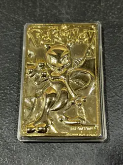 Pokemon Burger King Gold-Plated Card Mewtwo #150 Pokeball Card with certificate - Image 1