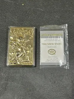 Pokemon Burger King Gold-Plated Card Mewtwo #150 Pokeball Card with certificate - Image 2