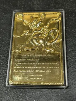 Pokemon Burger King Gold-Plated Card Mewtwo #150 Pokeball Card with certificate - Image 5