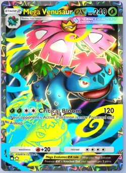 Mega Venusaur EX - Pokemon TCG Pocket Card 2 Star ⭐⭐ (DIGITAL CARD w/ FAN ART) - Image 1