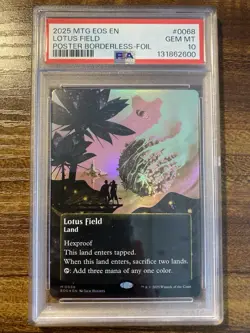MTG✨LOTUS FIELD Poster FOIL✨EOS - Stellar Sights PSA 10 Mythic Land POP 1 ! - Image 1