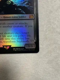 1x Sephiroth, Fabled SOLDIER, Foil, Final Fantasy, MTG NM - Image 4