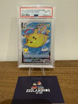 PSA 10 Flying Pikachu Vmax 007/025 Pokemon Celebrations Holo Graded Card - Image 1
