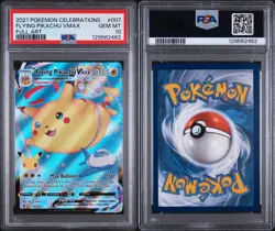 PSA 10 Gem Mint 2021 Pokemon Celebrations FLYING PIKACHU VMAX Full Art #007/025 - Image 2