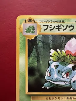 Ivysaur 002 Japanese Missing No Rarity Symbol Base Pokemon Card DMG - Image 3