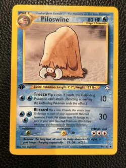 Piloswine - 1st Edition - 44/111 Neo Genesis - Pokemon TCG - 2000 - Image 1