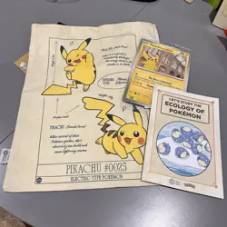 Pokemon TCG Pikachu At The Museum Promo Card + tote bag - Image 1