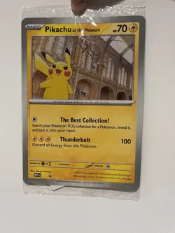 Pokemon TCG Pikachu At The Museum Promo Card + tote bag - Image 3