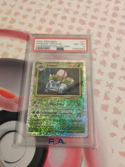 2002 POKEMON LEGENDARY COLLECTION #47 IVYSAUR-REVERSE FOIL PSA 8 - Image 3