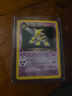 Pokemon TCG Dark Alakazam Card 18/82 1st Edition Non Holo Rare - Near Mint! - Image 1