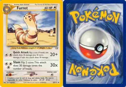 Furret 35/111 Uncommon Neo Genesis Pokemon LP - Image 3