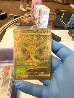 Mega Lucario Ex 188/132 Gold Hyper Rare(POKEMON Mega Evolution) Pack FRESH NM - Image 3